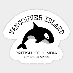 Vancouver Island,  British Columbia Orca Sticker